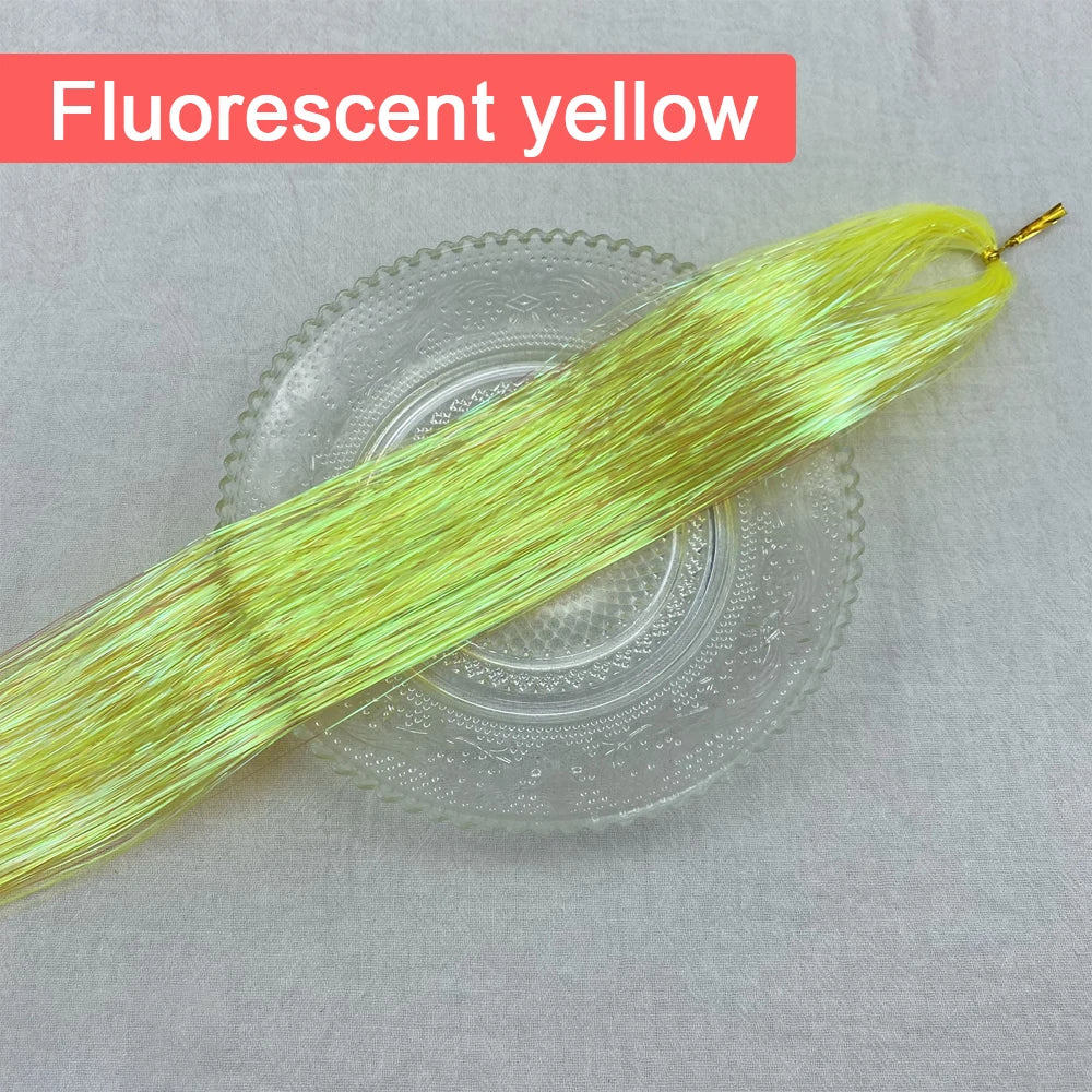 Tinsel Hair Extension 36 Inch Sparkle Glitter Tinsel Hair Rainbow Colored Synthetic Crochet Hair Extensions Hair Accessories