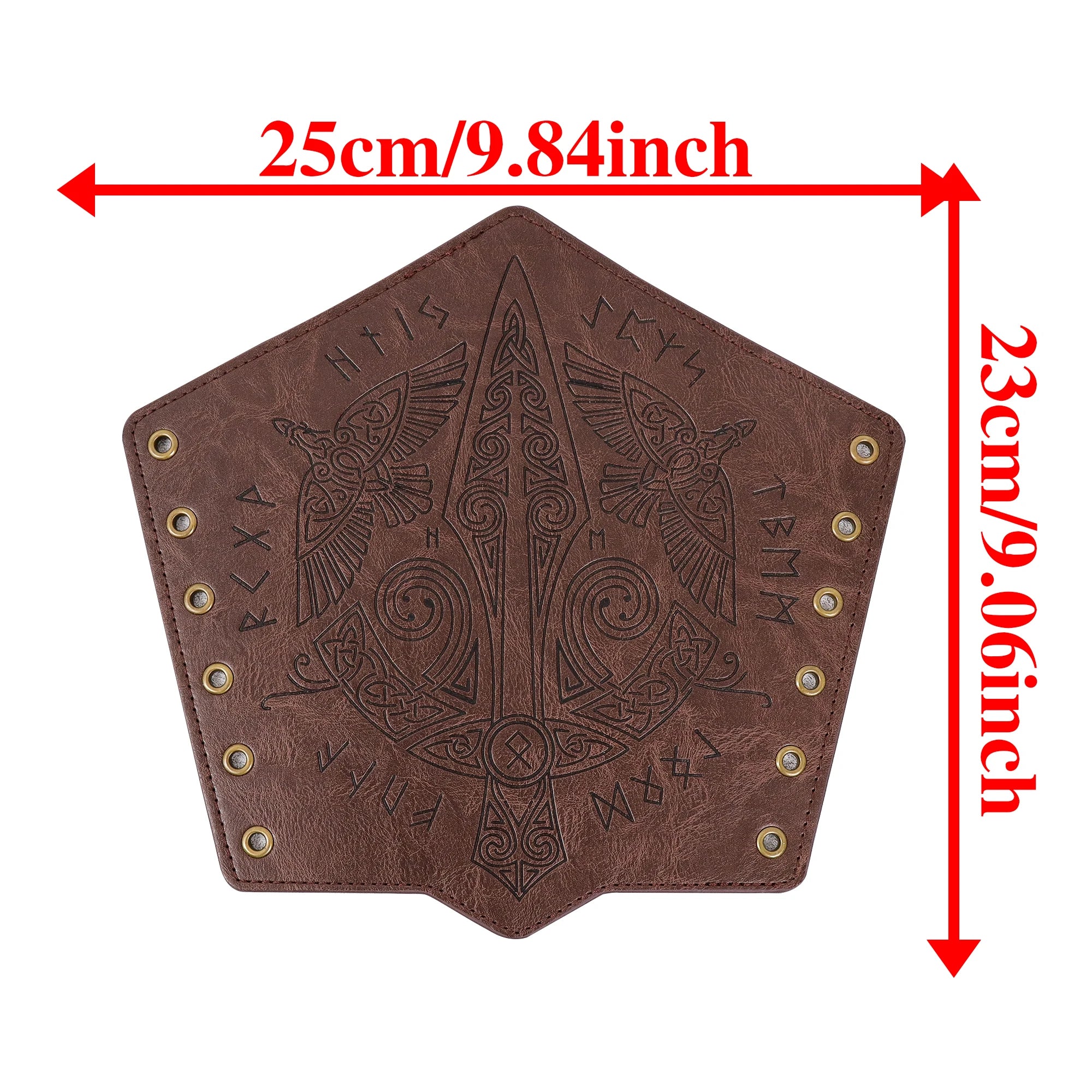2 Pack Faux Leather Wristbands Viking Medieval Arm Guards Wristbands Halloween Accessories