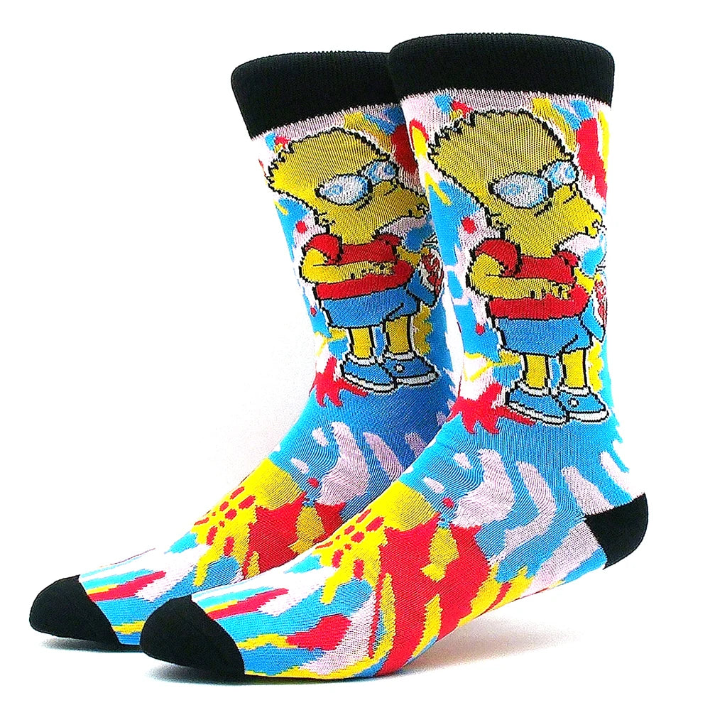 2023 Funny Socks Hot Selling High Quality Anime Socks Men's Women's Funny Socks Personality Fashion Men's Socks Cartoon Socks