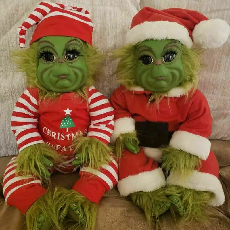 Cute Christmas Dolls Stuffed Plush Toy Room Decor Desktop Ornament Creative Adorable Holiday Decor Children Gift