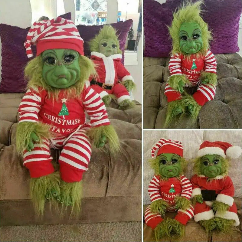 Cute Christmas Dolls Stuffed Plush Toy Room Decor Desktop Ornament Creative Adorable Holiday Decor Children Gift