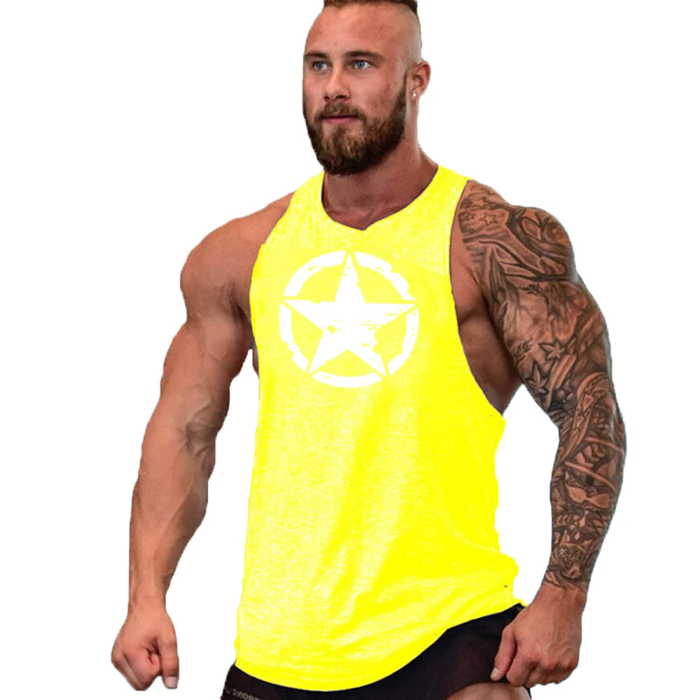 New fashion pure cotton sleeveless shirt vest men's fitness shirt men's undershirt bodybuilding exercise fitness vest fitness me