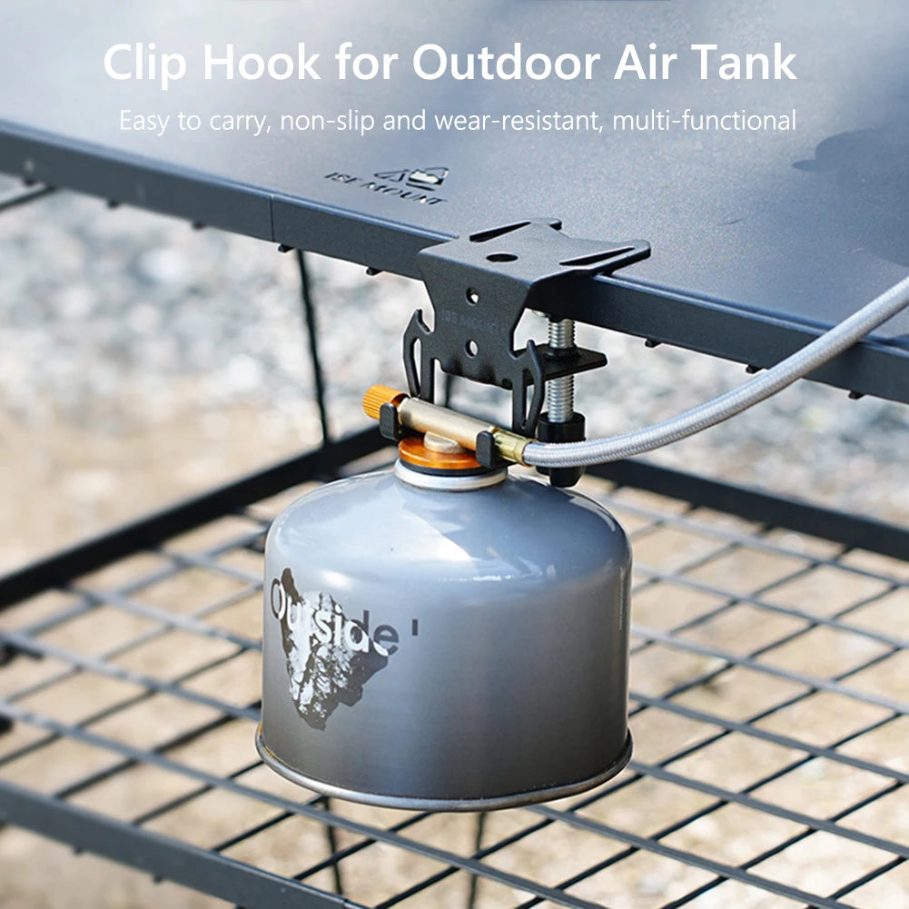 Outdoor Canister Hanging Hook Camp Gas Canister Stand Gas Canister Hanging Hook Camping Accessories for Travel