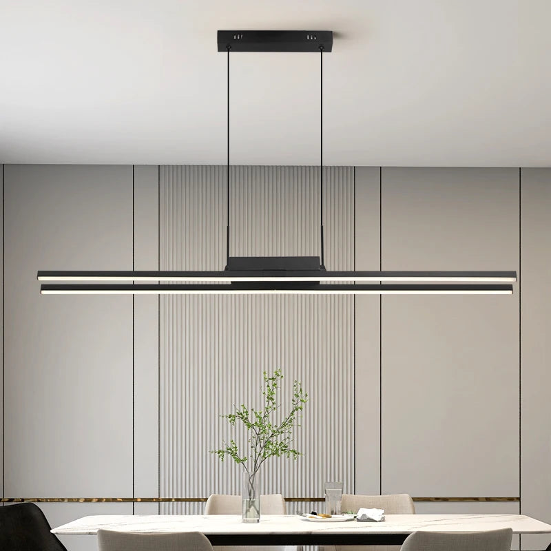 Nordic Pendent Light Double Lumens Chandelier LED Hanging Lamp for Dining Room Bedroom Living Room Home Decorative Lighting
