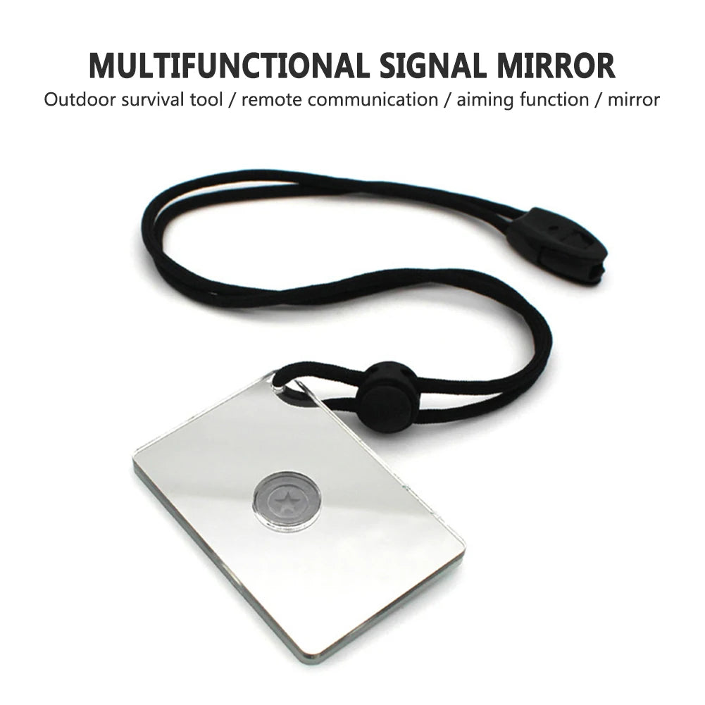 Signal Mirror Traval Hiking Accessory Outdoor Camping Survival Signal Mirror Rescue Signal Mirror Outdoor Tools