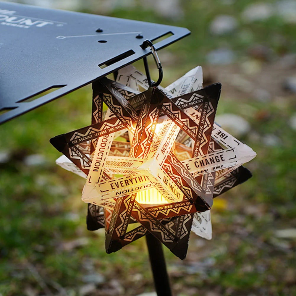 Outdoor Star Camping Light Shade Waterproof Atmosphere Lampshade Wear-Resistant Decorative Lampshade Lighting Accessories