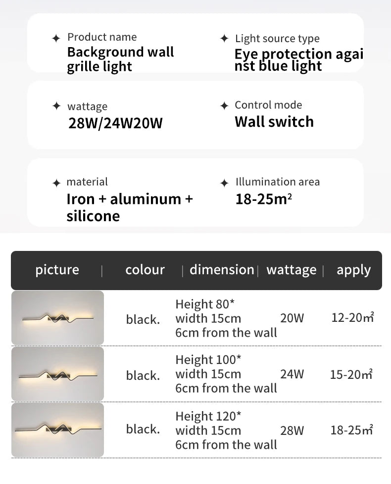 Modern Wall Light Long Lights Nordic Living Room Decorative lights For Wall Corridor Ceiling Light Home Decor Lighting Fixtures