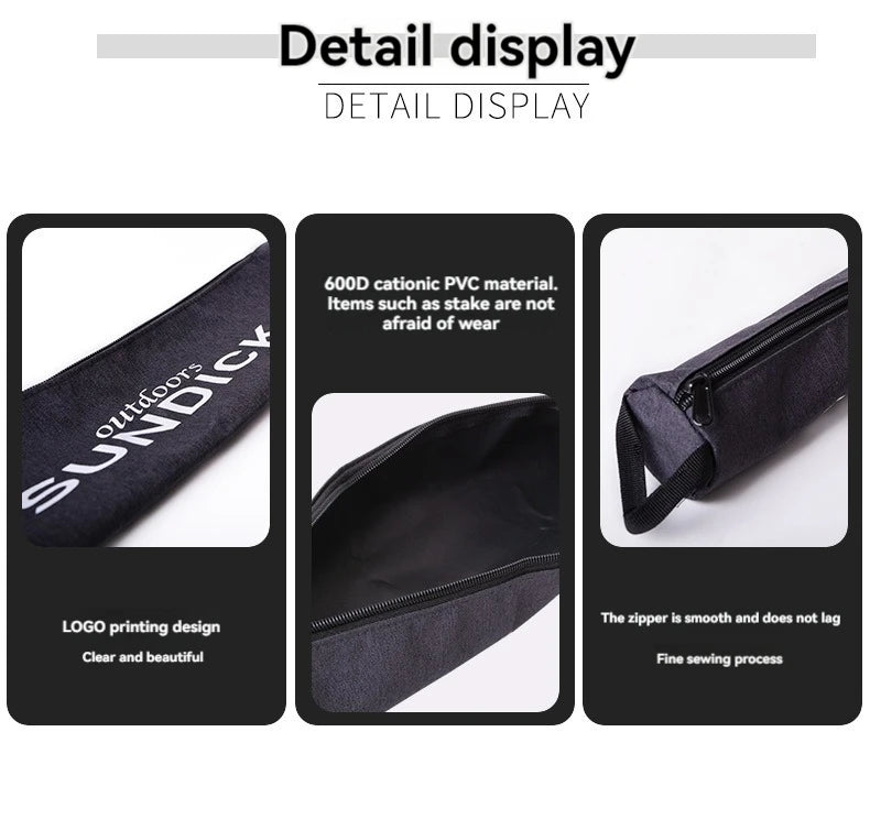 SUNDICK Outdoor Camping Accessories Storage Bag, Miscellaneous Bag, Pencil Case, Pegs Storage Bag, Zipper Round Bag