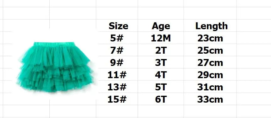 0-6Year Baby Girl Clothing Dance Skirts Solid Gauze Children Kids Mini Casual Tutu Skirts