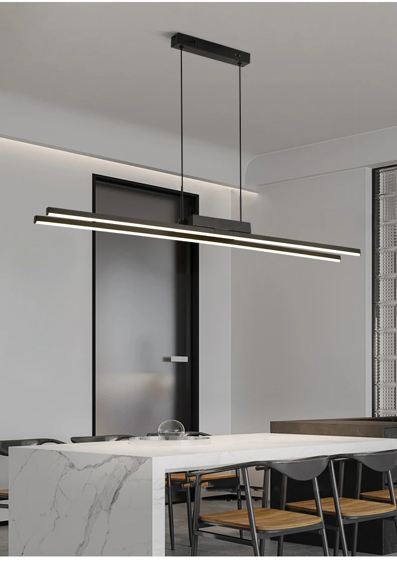 Nordic Pendent Light Double Lumens Chandelier LED Hanging Lamp for Dining Room Bedroom Living Room Home Decorative Lighting
