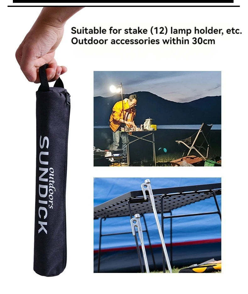 SUNDICK Outdoor Camping Accessories Storage Bag, Miscellaneous Bag, Pencil Case, Pegs Storage Bag, Zipper Round Bag