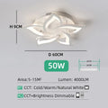 Modern LED Ceiling Light fixture Flower Design chandelier Dimmable Home Lighting Kitchen Living room Bedroom Ceiling Lamp lustre