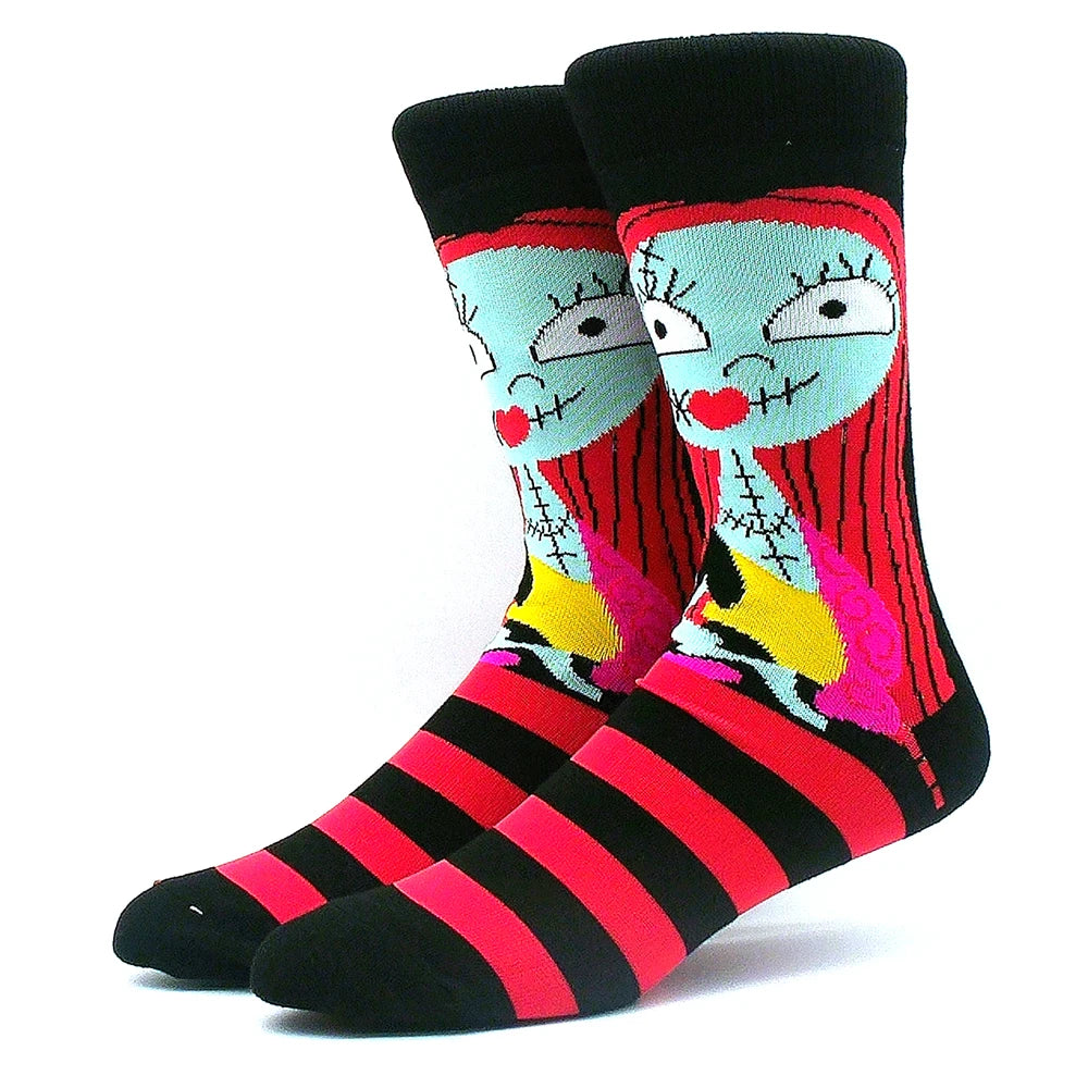 2023 Funny Socks Hot Selling High Quality Anime Socks Men's Women's Funny Socks Personality Fashion Men's Socks Cartoon Socks