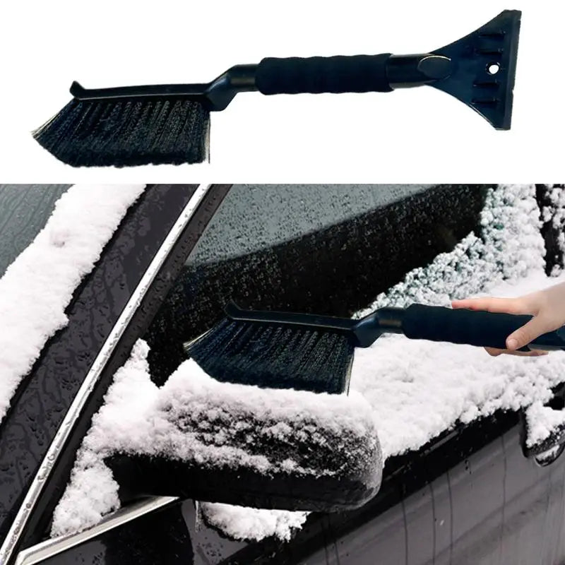 Ice Scrapers for Car Windshield 2 in 1 Snow Scraper and Brush Ergonomic Foam Grip Snow Cleaner for Car Window Ice Scraper