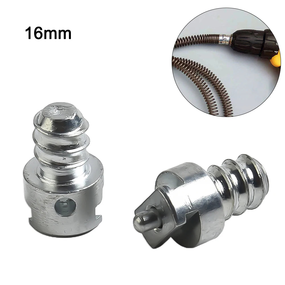 Brand New Spring Connector Galvanized Hot Sale Silver 16mm Carbon Steel Convenient For Electric Drill Pipe Dredge