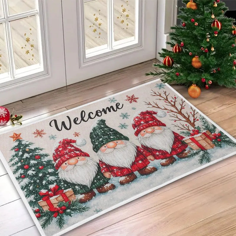Christmas Welcome Doormat Outdoor Carpet Merry Christmas Decorations For Home 2025 Navidad Xmas Ornament Gifts New Year Decor