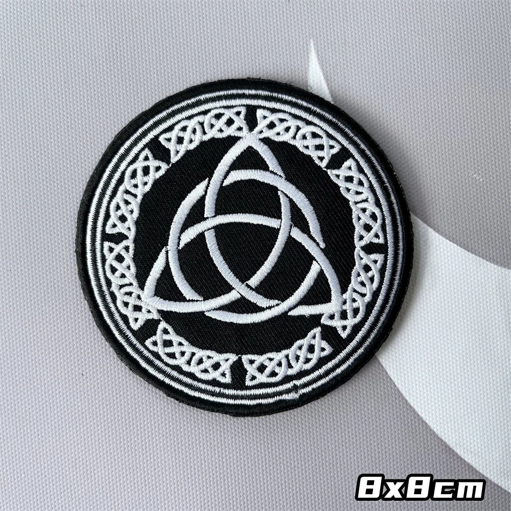 Viking Symbol Tree of Life Axe Embroidered Patches Tactical Morale Badge Backpack Hook and Loop Sticker